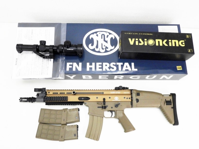 CYMA/CYBERGUN FN SCAR L フルメタル 電動ガン FDE ハイサイクル精密