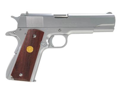 [WA] コルト・ガバメント マークIVシリーズ70オールシルバー マグナテック ガスブローバック ガス漏れあり (訳あり)サブ画像へ2