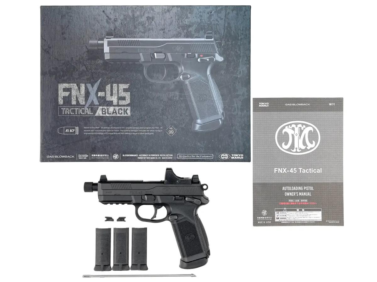 [東京マルイ] FNX-45 Tactical ブラック ガスブローバック マイクロプロサイト付 (中古)