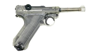 [タナカ] ルガーP08 4インチ シースルーモデル/スケルトン ガスブローバック ガンケース付 (中古)サブ画像へ2