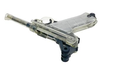 [タナカ] ルガーP08 4インチ シースルーモデル/スケルトン ガスブローバック ガンケース付 (中古)サブ画像へ7