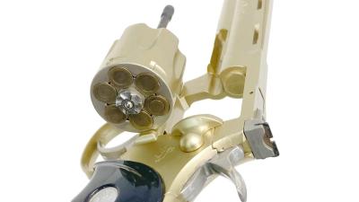 [コクサイ] コルトパイソン 6インチ 金属モデルガン 再塗装品 シリンダー回転難あり ガンケース付 (訳あり)サブ画像へ6
