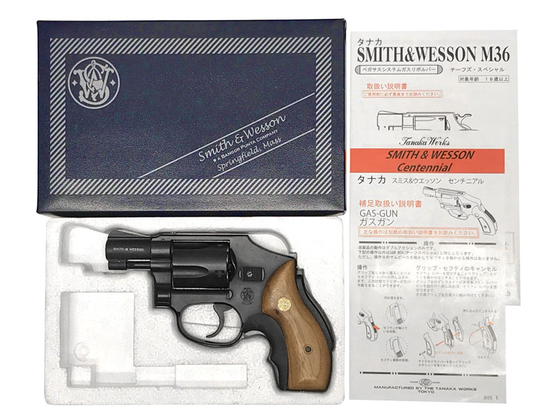 [タナカ] S&W M40 2インチ センチニアル HW ガスガン グリップカスタム/刻印墨入れ (中古)