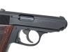 [マルゼン] ワルサー ニューPPK/S ブラックモデル ガスブローバック JAN改定後ロット 木製グリップカスタム (中古)