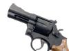 [MGC] S&W M586 コンバット・マグナム 3インチ HW 発火モデルガン 木製グリップカスタム (中古)