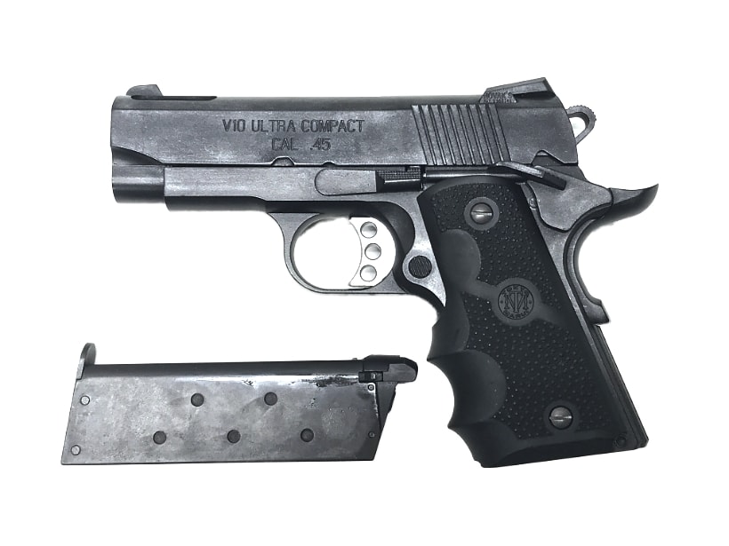 [東京マルイ] V10 ウルトラコンパクト ブラック ガスブローバック バトルダメージ塗装カスタム (中古)