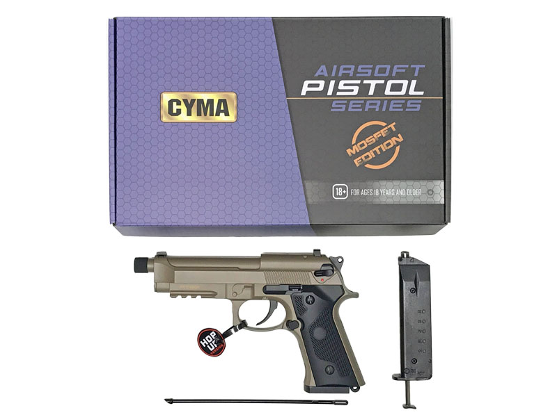 [CYMA] M9A1 MOSFET 電動ハンドガン TANカラー CM132STN (新品)