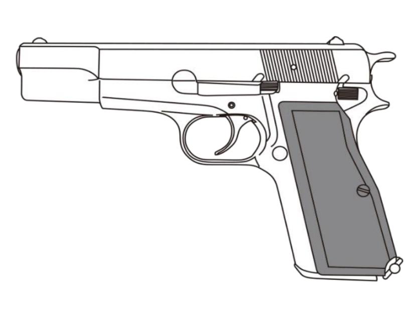 [マルシン] ブローニング ハイパワー コマーシャル X-PFC プラグリップ仕様 【組立キット】 発火モデルガン (新品予約受付中!)
