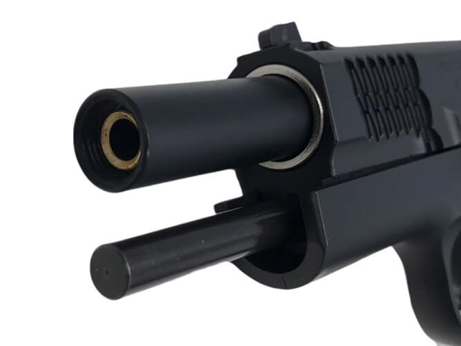 BELL] S&W M945タイプ スケイルド ブラック 樹脂スライド GBB