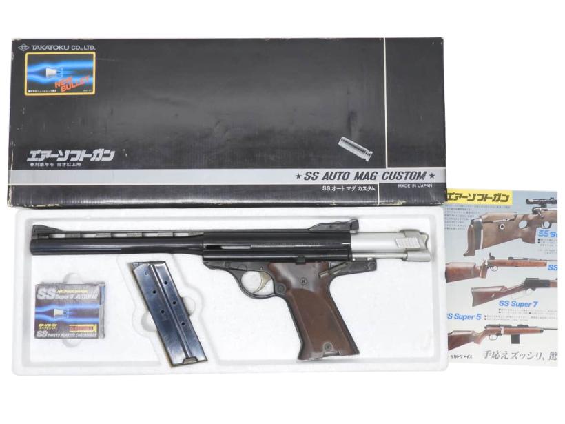 [タカトク] SS オートマグ カスタム ニュービレット エアコッキングガン カートリッジ一部欠品 (中古)