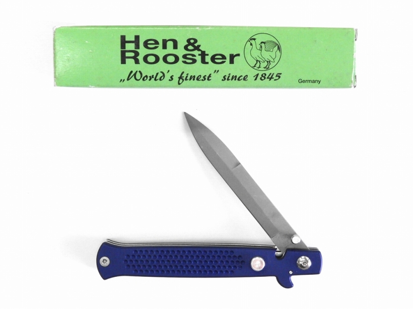 [Hen&Rooster] スティレット フォールディングナイフ ブルー HR098S (中古)