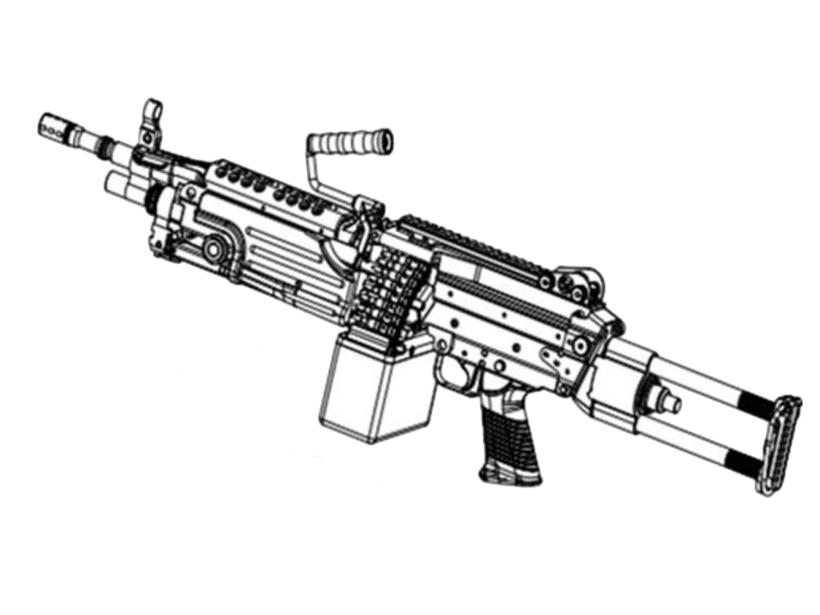 [WELL PRO] M249 PARA LMG 電動ガン BK (新品予約受付中! 特典あり)