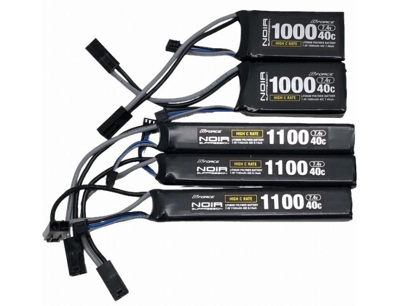 [まとめ売り] G-Force Noir LiPo 7.4V リポバッテリー 5個セット (中古)