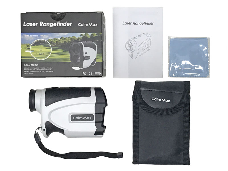 [CalmMax] ゴルフレーザー 距離計 最大1000ヤード IPX5 防水 (中古)