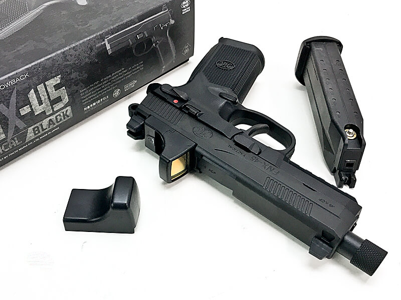 [東京マルイ] FNX-45 Tactical ブラック ガスブローバック マイクロプロサイト付 (中古)