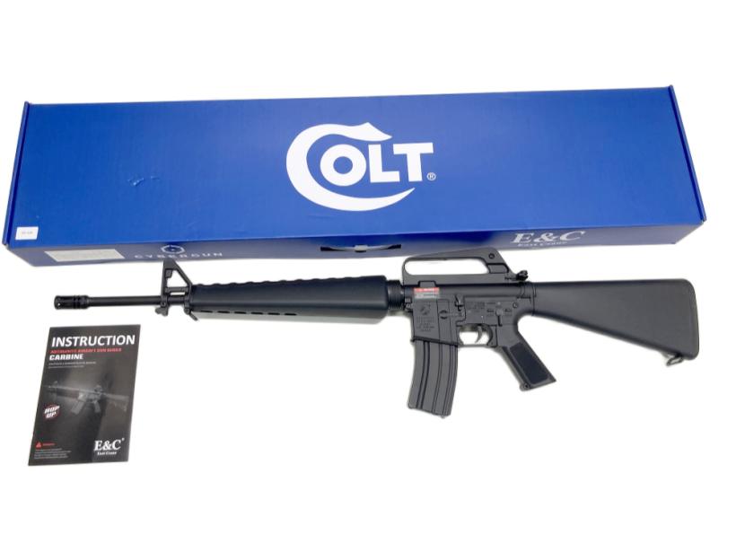 [E&C] M16A1 ブラック 電動ガン (中古)