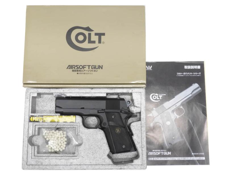 [WA] コルト オフィサーズ オールブラック マグナテック カスタムライン ガスブローバック パックマイヤーグリップ (中古)