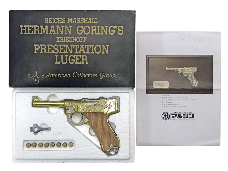 [ACG] ルガーP08 ヘルマンゲーリング 4インチ ダミーカート 金属モデルガン 木製グリップカスタム (中古)