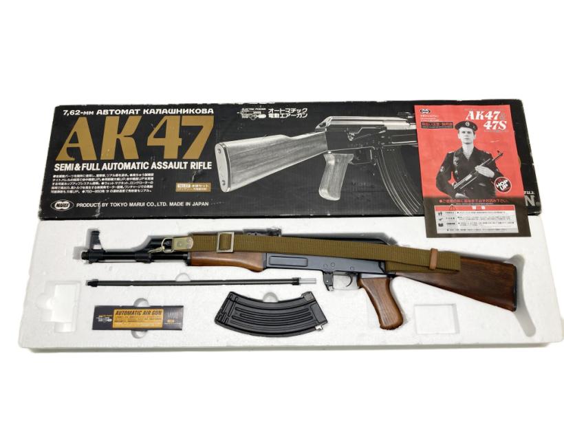 [東京マルイ] AK47 スタンダード電動ガン 木製ストックカスタム (中古)