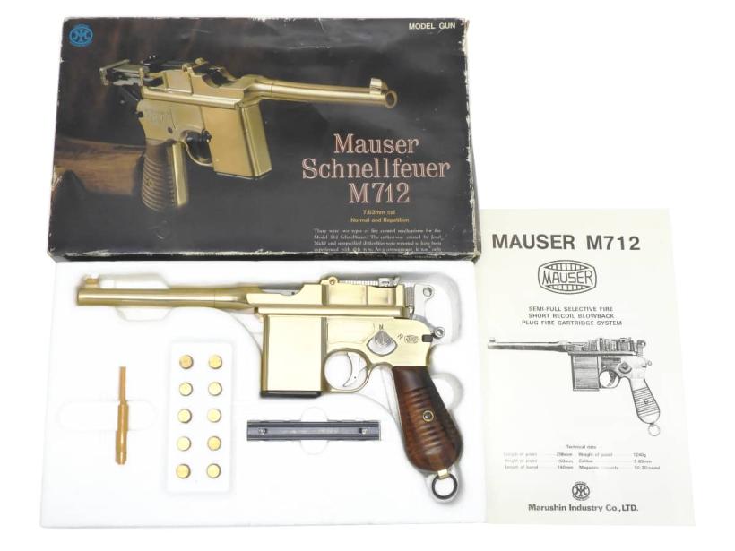 [マルシン] モーゼル M712 ノーマル刻印 金属モデルガン 旧パッケージ (中古)