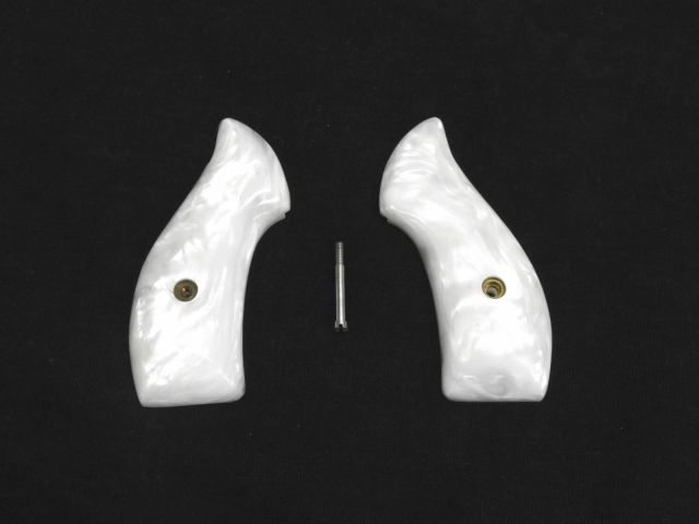 [メーカー不明] S&W Jフレーム グリップパネル パールホワイト (中古)