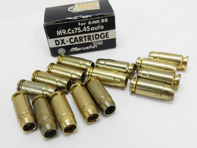 [マルシン] ガスオペレーション Cz75/M9 メタルカートリッジ金色15発 6mmBB (中古) メイン画像