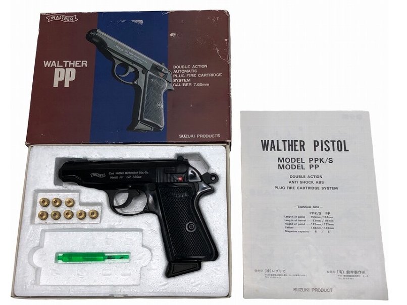 [スズキ/SUZUKI] ワルサー PP ABS 発火モデルガン (中古)