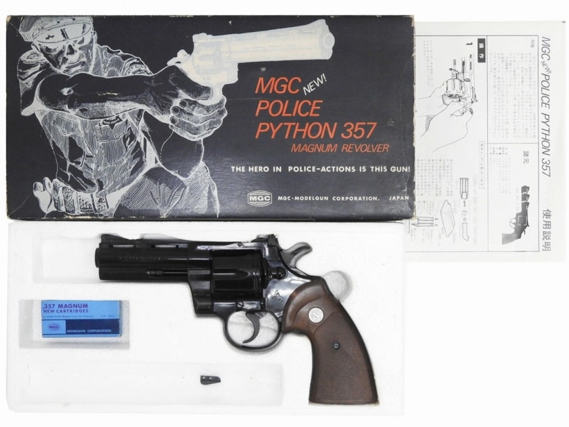 【極美品】MGC製 コルトパイソン マグナム リボルバー 4インチ モデルガン