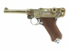 [マルシン] ルガー P08 4インチ Parabellum 木製グリップ 金属モデルガン (中古)