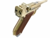[マルシン] ルガー P08 4インチ Parabellum 木製グリップ 金属モデルガン (中古)