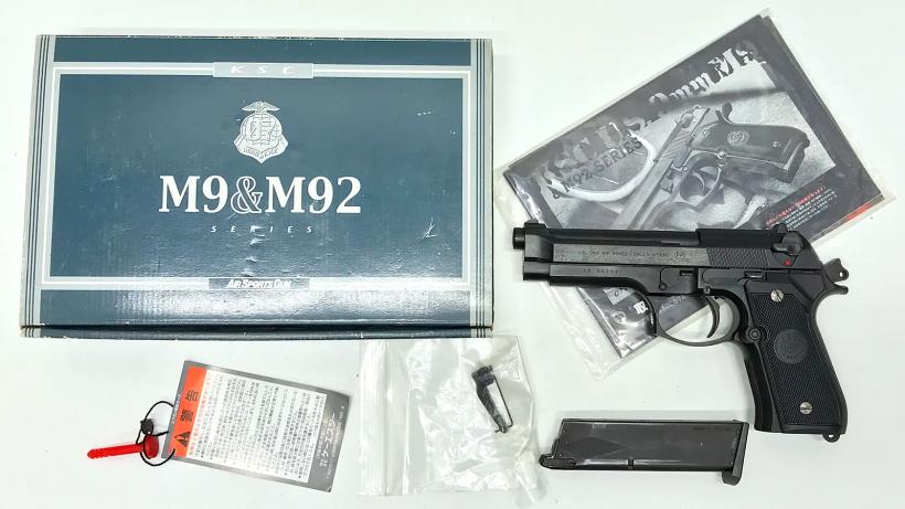 [KSC] ベレッタ U.S.9mm M9 システム7(07HK) HW ガスブローバック ハンマー動作不良 グリップカスタム (訳あり)