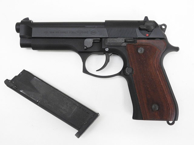 [KSC] ベレッタ U.S.9mm M9 システム7(07HK) 木製フルチェッカーグリップ (中古)