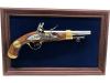 [フランクリンミント] ナポレオン フリントロックピストル 木&鉄&真鍮製 無発火式モデルガン 専用木製ケース＆額縁付フルセット (中古)