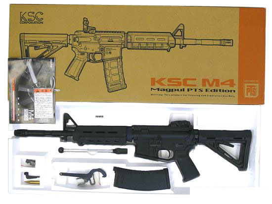 男女兼用 KWA/KSC M4 マグプルPTS ガスブローバック トイガン