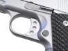 [BWC] Kimber STAINLESS PRO TLE/RL II ステンレスシルバーコーティング ダブルキャップ45ACPカート 発火モデルガン 実銃用G10グリップ (未発火)