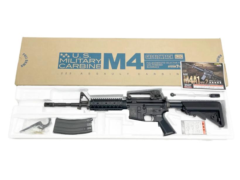 [KSC] M4A1 ver.2 GBB ガスブローバックライフル RASハンドガードカスタム (中古)