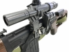 [KingArms] ドラグノフ SVD リアルウッド 電動ガン 専用スコープ付 (中古)